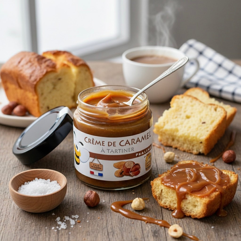 Crème caramel au praliné Mieldelice
