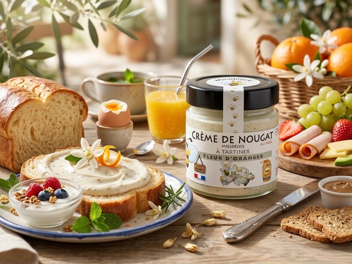 Petit déjeuner crème de nougat