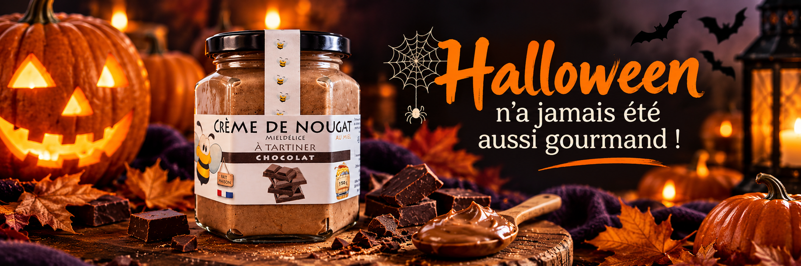 Crème de nougat chocolatée d’Halloween
