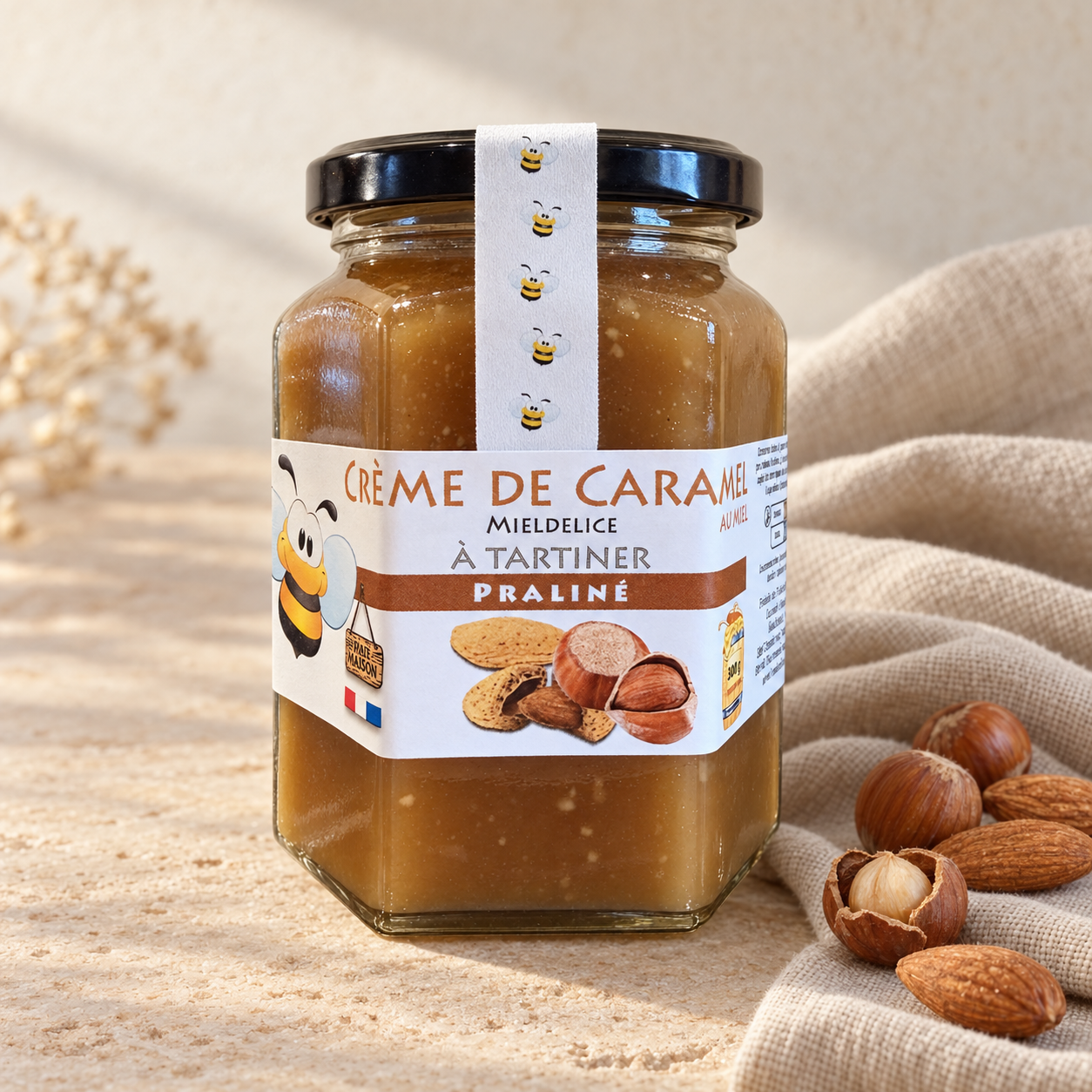 Creme de caramel Pralinée Mieldelice