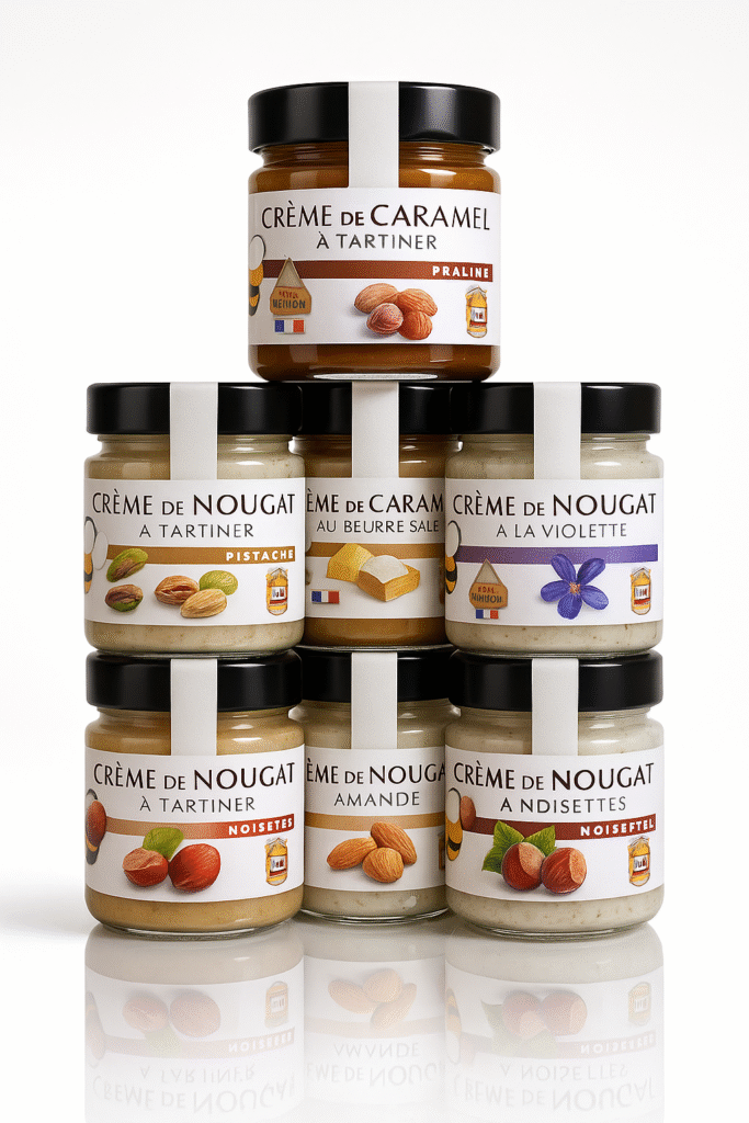 Crèmes de nougat Mieldelice