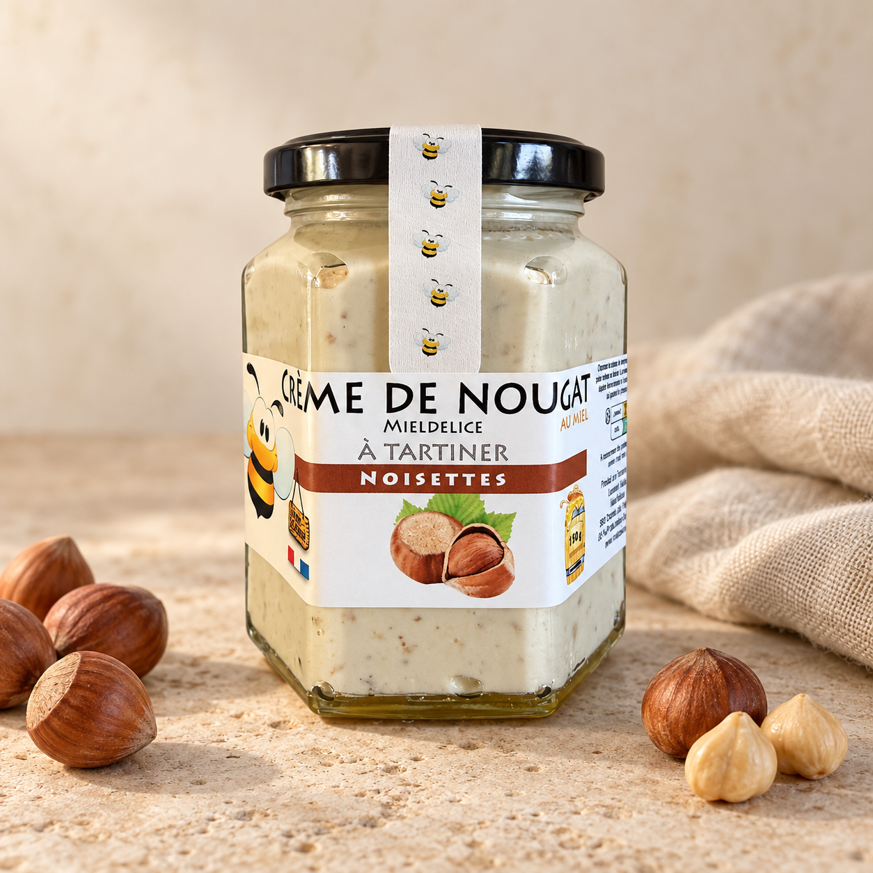 Creme de nougat Noisette Mieldelice