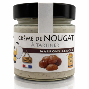 Crème de nougat aux Marrons Glacés de Mieldelice.fr
