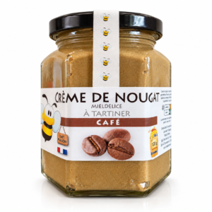 Pot de crème de nougat au café MielDelice