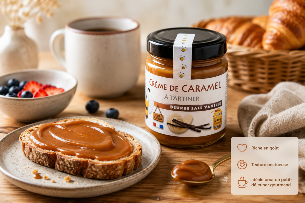 Creme caramel beurre salé vanille Mieldelice