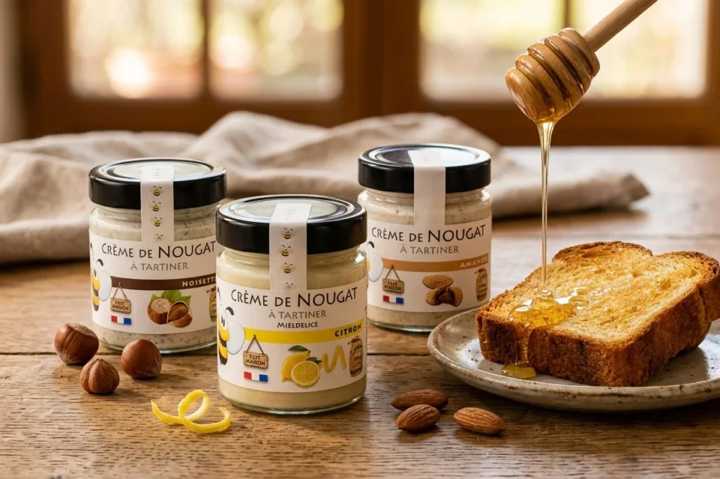 Pates a tartiner Cremes de nougat Mieldelice