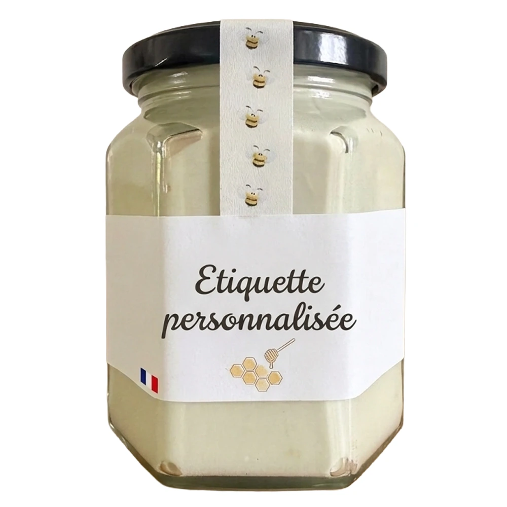 Pot hexagonal personnalisé MielDélice